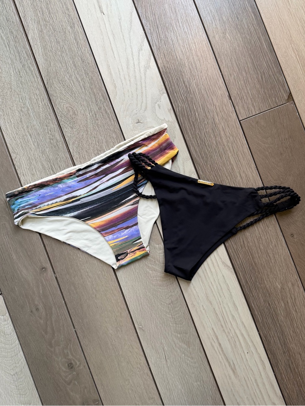 San Lorenzo Bikini Bottom Lot – 2 Designer Swim Bottoms